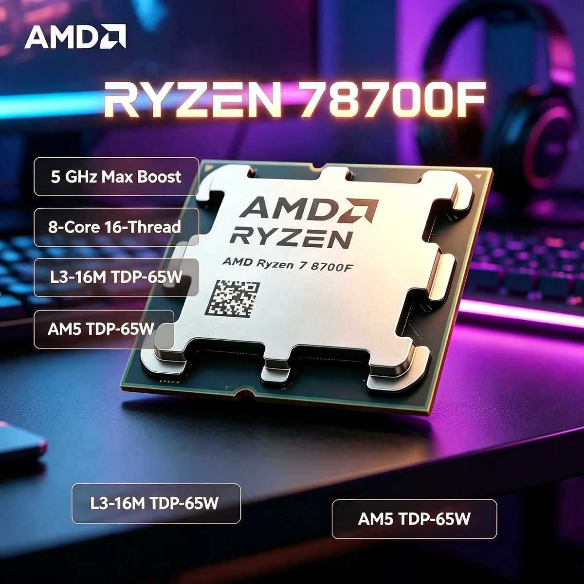 Amd Cpu Ryzen 7 - Procesor AMD Ryzen 7 8700F do