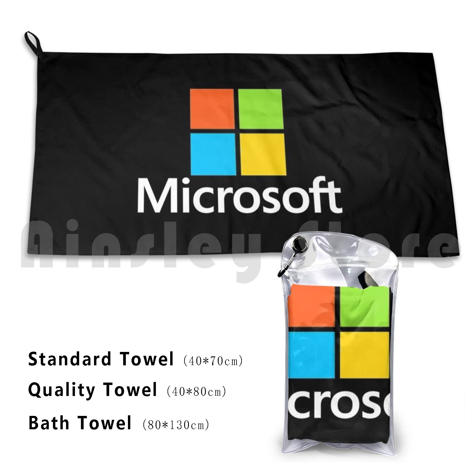 Ręcznik kąpielowy Microsoft Ty – Office Tech Logo recenzja i cena